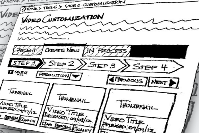 ux design wireframe sketches